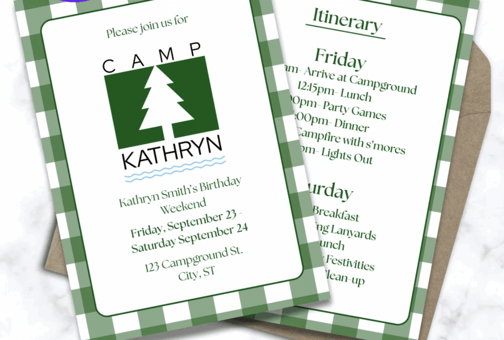 parent trap bachelorette party invitation