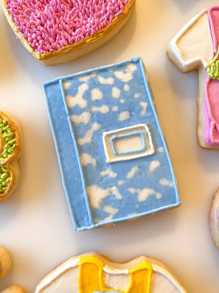 back to school sugar cookies with buttercream frosting
