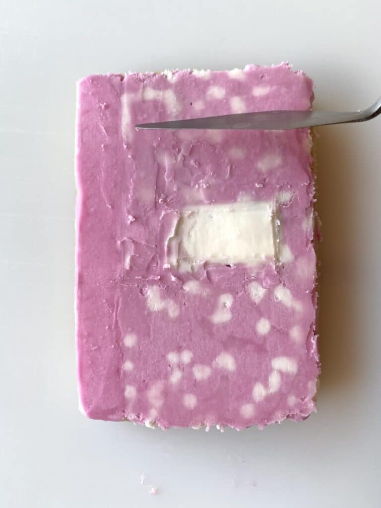 composition notebook cookie with buttercream