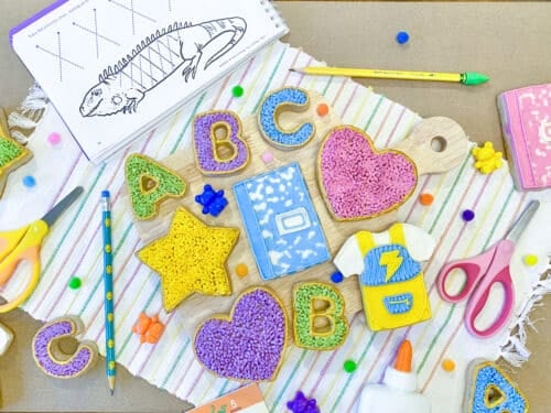 easy back to school sugar cookies beginner cookie decorating ideas