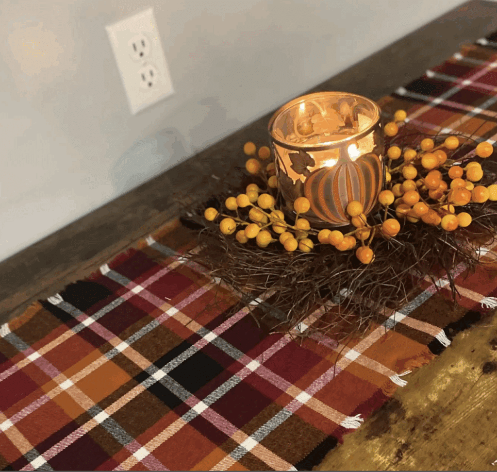 fall bonfire party decor