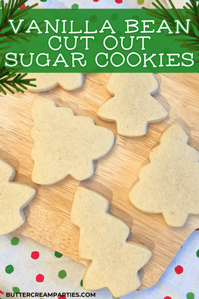 Christmas Cookie Decorating Pin Vanilla Bean Sugar Cookies