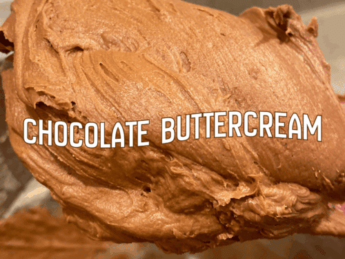 chocolate buttercream with cacao powder for cookie decorating crusting buttercream