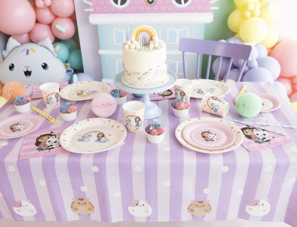 gabbys dollhouse birthday party table cloth