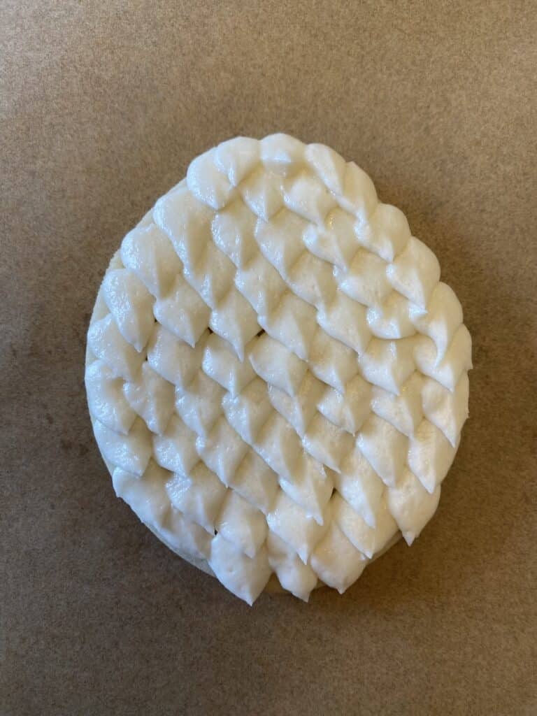 dragon egg cookies leaf piping tip for scales