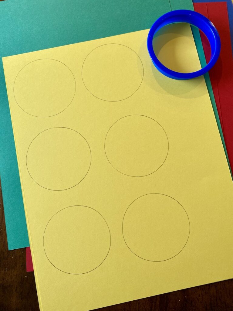 circles for DIY LEGO Banner