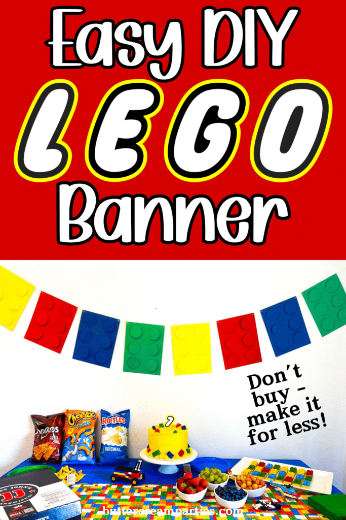 easy diy lego banner pin